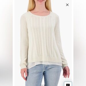 ⭐️  Bogo ⭐️ Lucky Brand M Lurex Crew sweater long sleeves